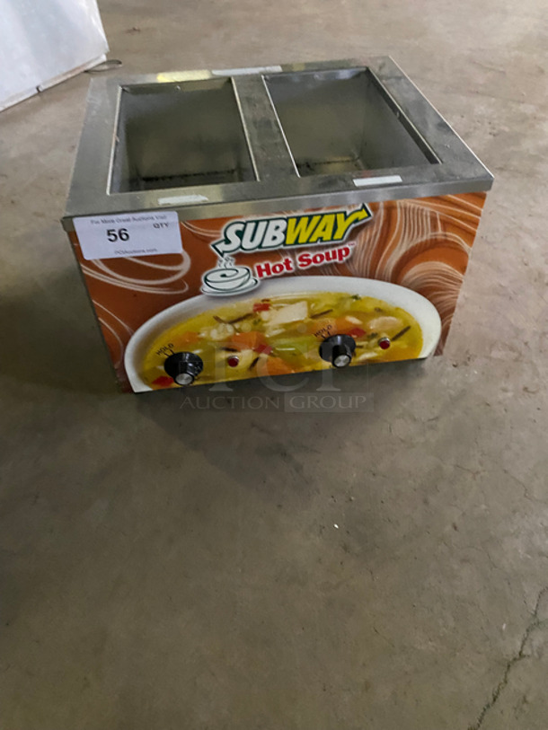 Duke Commercial Countertop 2 Bay Food Warmer! Stainless Steel! Model: CSW2TAM SN:  120V 60HZ 1 Phase