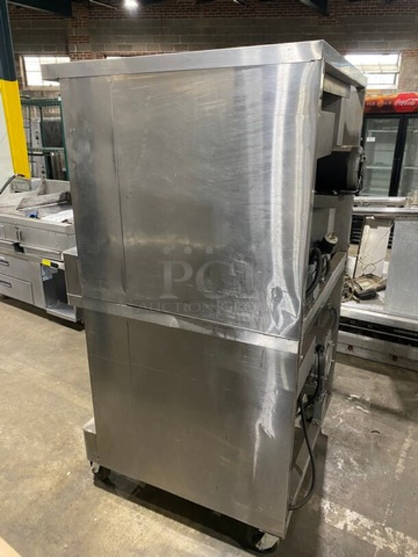 Blodgett Commercial Electric Powered Double Deck Convection Oven! With View Through And Solid Doors! Metal Oven Racks! All Stainless Steel! On Casters! 2x Your Bid Makes One Unit! - Image 3 of 9