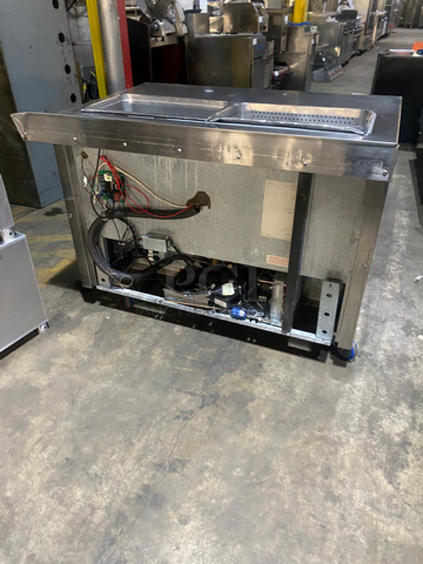 Continental Commercial Refrigerated Sandwich Prep Table! With 2 Door Underneath Storage Space! All Stainless Steel! On Casters! Model: SW4812 SN: 15712812 115V 60HZ 1 Phase - Image 3 of 9