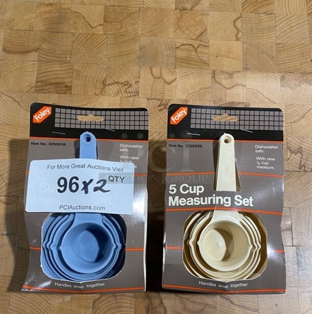 NEW! Foley 5 Cup Measuring Set! 2x Your Bid!