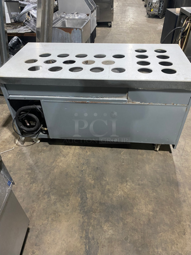 Delfield Commercial Cold Pan Top! With 2 Door Storage Space Underneath! All Stainless Steel! On Casters! - Image 3 of 6