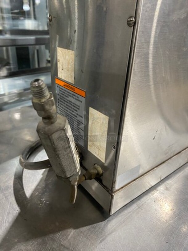 Bunn-O-Matic Commercial Countertop Coffee Brewing Machine! With 3 Coffee Pot Warmers! All Stainless Steel! Model: STF35 SN: 13682 240V 60HZ 1 Phase - Image 9 of 9