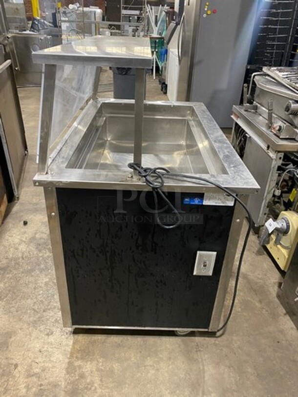 Vollrath Commercial Refrigerated Food Serving Station Counter/ Cold Pan! With Sneeze Guard! Stainless Steel Body! On Casters! Model: 3707600002CNA SN: B24200496413001 120V 60HZ 1 Phase - Image 2 of 9