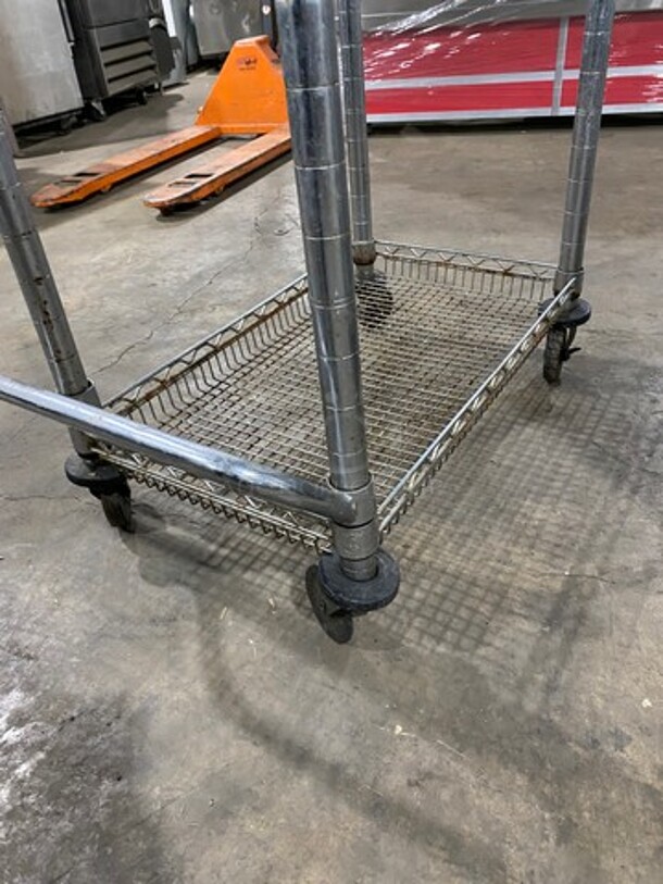 Metal Metro Rack Cart! On Casters! - Image 4 of 4