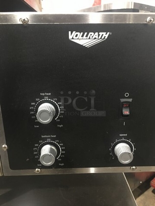 AMAZING! LATE MODEL! Vollrath Commercial Countertop Electric Powered Conveyor Pizza/ Baking Oven! On Legs! On Equipment Stand! With Storage Space Underneath! All Stainless Steel! On Casters! Model: JPO18 SN: L06001389542001 240V! Working When Removed! - Image 5 of 11