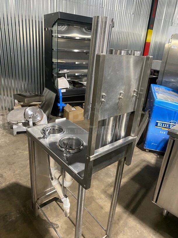 Stainless Steel Custome Made Dual Ice-Cream Cleansing Sink With Double Cup Lowerater! - Image 3 of 7