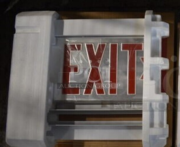 3 Various IN ORIGINAL BOX! Exit Signs; Two F2RP W 2 RMR 120/277 PNL and LRP 1 RW 120/277 PNL. 3 Times Your Bid! - Image 1 of 6