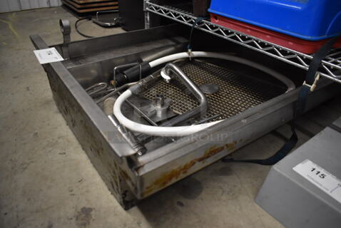 Stainless Steel Grease Tray for Fryer. 25x32x8