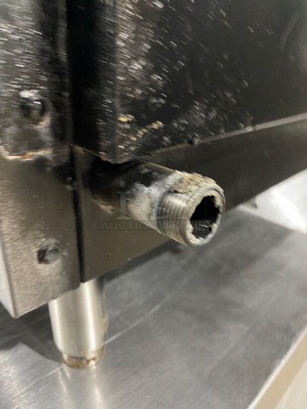 APW Commercial Countertop Natural Gas Powered Flat Top Griddle! With Back And Side Splashes! All Stainless Steel! On Small Legs! - Image 8 of 8