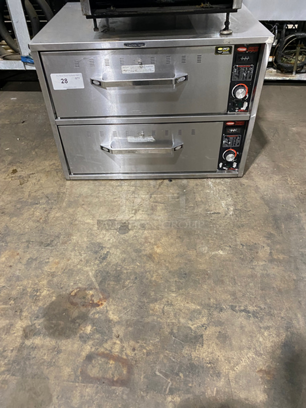 NICE! Hatco Commercial Countertop Electric Powered 2 Drawer Warmer! Solid Stainless Steel! Model: HDW2 SN: 8793151119 120V 60HZ 1 Phase