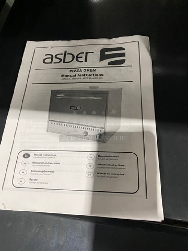 NEW! SCRATCH-N-DENT! LATE MODEL! 2019 Asber Commercial Natural Gas Powered Pizza Oven! All Stainless Steel! Model: AEPO36 SN: 8101707812 - Image 7 of 10