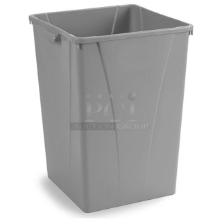 BRAND NEW SCRATCH & DENT! Carlisle 343935 Waste Container, Square, 35 Gallon, Gray. Out of original packaging. LIKE NEW CONDITION  4x Your Bid 