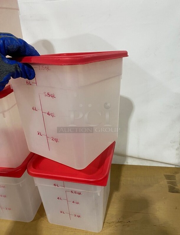 Cambro 8QT Cam Square Food Container! MODEL 8SFSPP! 5X Your Bid! - Image 3 of 5