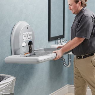 BRAND NEW SCRATCH & DENT! Koala Kare KB300-01 Gray Horizontal Surface-Mounted Baby Changing Station. Out of original packaging. In great condition. 