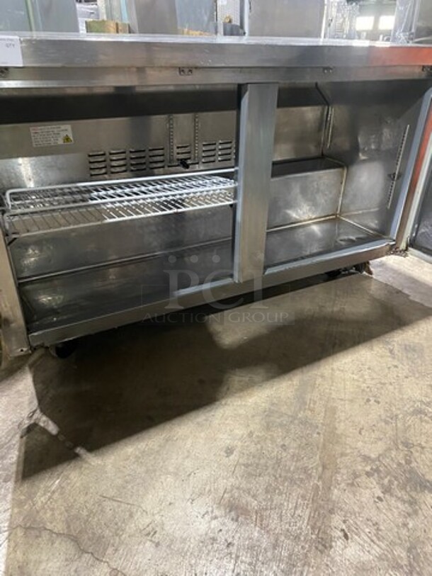 Coldline Commercial 2 Door Lowboy/ Worktop Freezer! All Stainless Steel! Model: UC60F 115V - Image 5 of 8