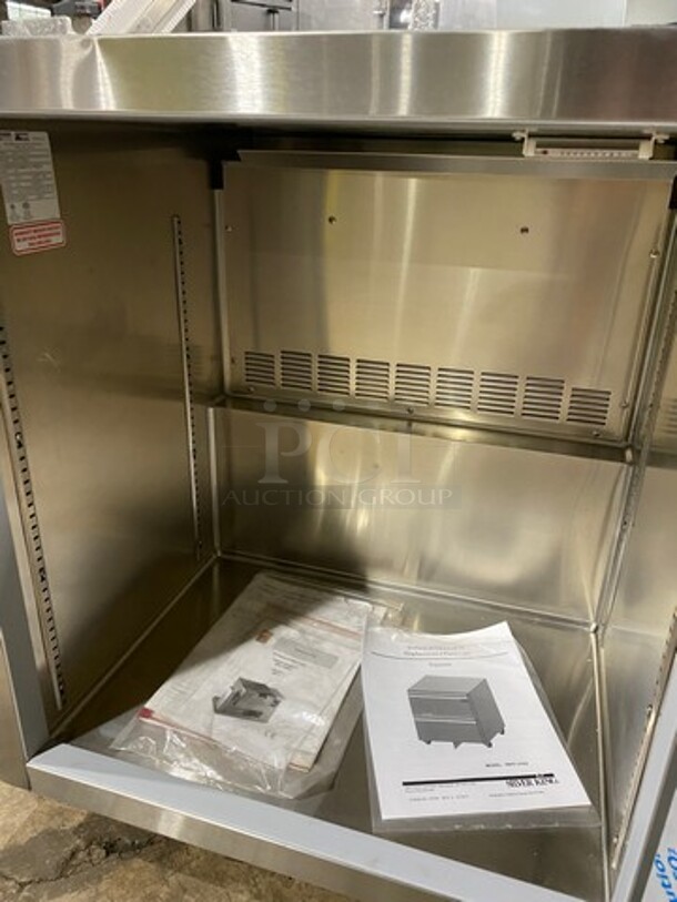 WOW! NEW! SCRATCH-N-DENT! Silver King Commercial Undercounter Single Door Freezer! Solid Stainless Steel! On Casters! Model: DEFF27SD1BJ3 SN: MLDP165559A 115V 60HZ 1 Phase - Image 5 of 8