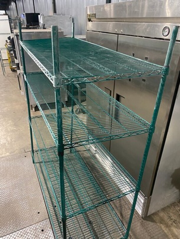Metro 4 Tier Shelf! On Legs! BUYER MUST DISMANTLE! PCI CANNOT DISMANTLE FOR SHIPPING! PLEASE CONSIDER FREIGHT CHARGES! - Image 8 of 8