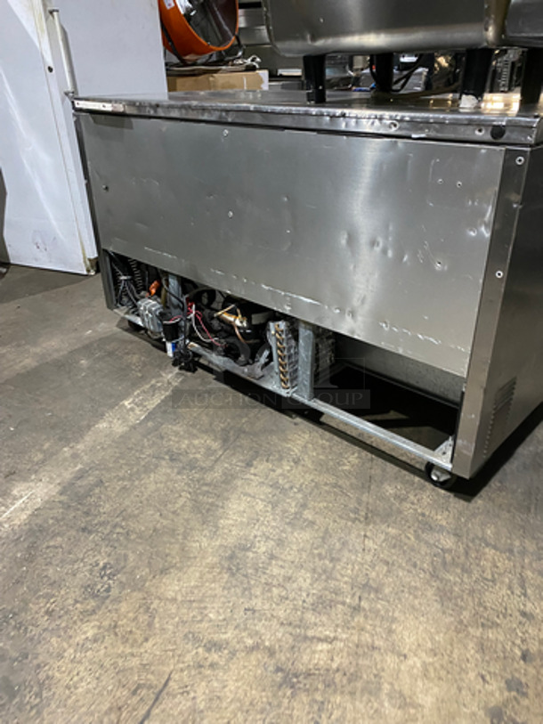True Commercial 2 Door Work/Prep Top Lowboy Cooler! All Stainless Steel! On Casters! Model: TWT60 SN: 14212728 115V 60HZ 1 Phase - Image 3 of 8