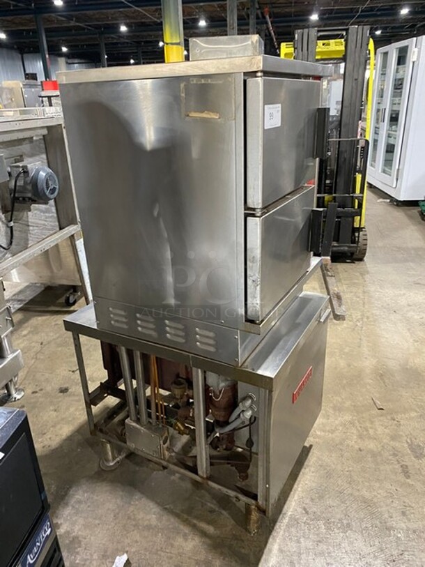 Vulcan Commercial Electric Powered Dual Cabinet Steamer! All Stainless Steel! On Legs! Model: VSX24E SN: 271095042! 208V 50/60HZ 1 Phase! - Image 2 of 10