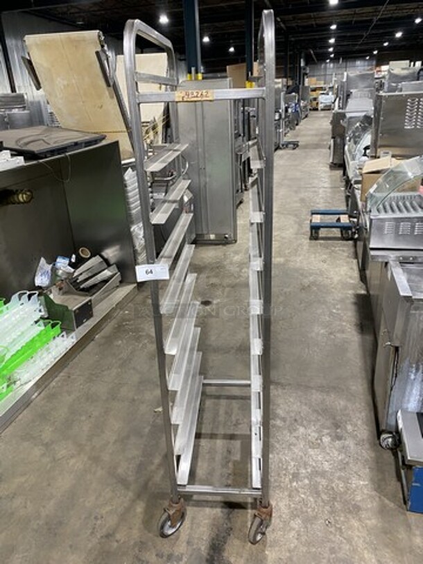 All Stainless Steel Half Sized Trays Transport Rack! On Casters! 