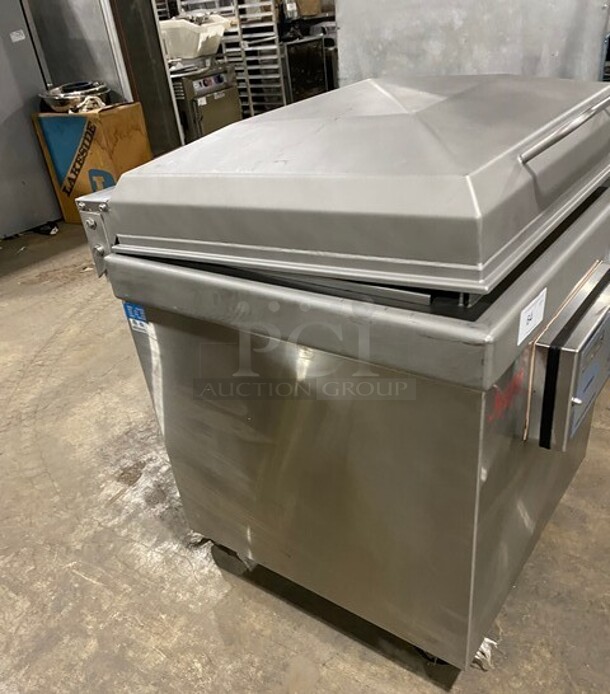 Sipromac Commercial Floor Style Single Chamber Vacuum Sealing Machine! All Stainless Steel! On Casters! MODEL 550A SN:5516 208V 3PH - Image 2 of 10
