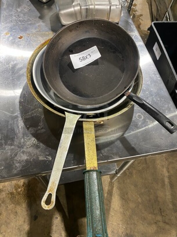 Assorted Stainless Steel Frying Pans! 3x Your Bid! - Image 1 of 10