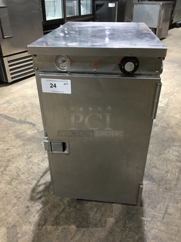 FWE Commercial Single Door Food Holder/Warmer Cabinet! All Stainless Steel! On Casters! Model: HLC-8 120V 60HZ 1 Phase