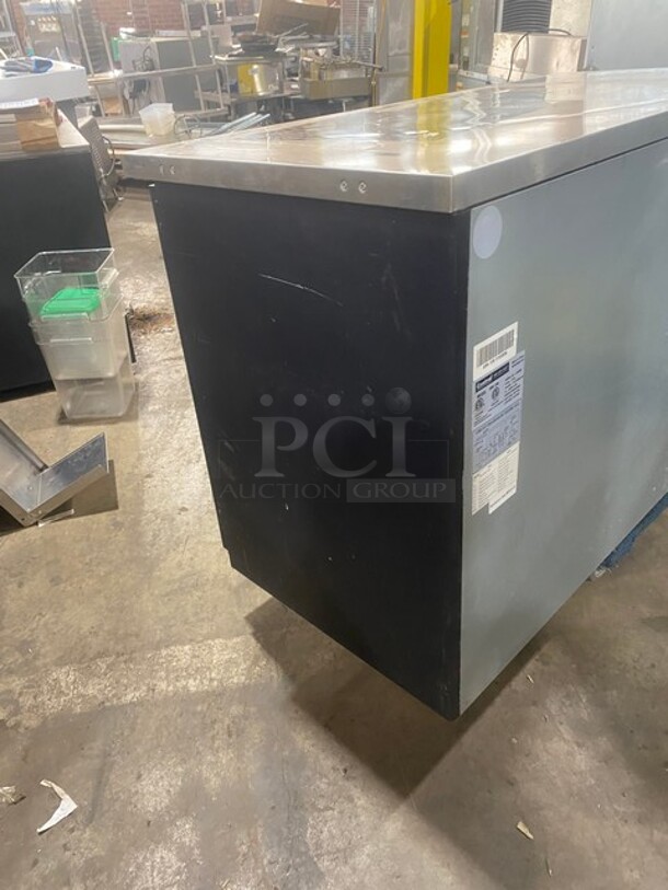 LATE MODEL! 2016 Central Commercial Refrigerated Bar Back Cooler! With 2 Glass Doors! All Stainless Steel! With Poly Coated Racks! 115V 1 Phase! Model 69K106 Serial 5165806! Working When Removed! - Image 3 of 9