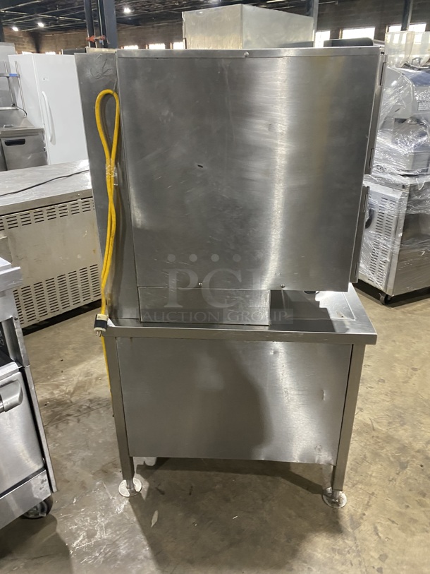 Groen Commercial Natural Gas Powered Dual Cabinet Steamer! All Stainless Steel! On Legs! MODEL: HY-6SG SN:72363 120V! - Image 2 of 11