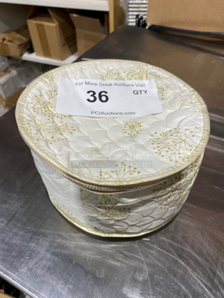 BEAUTIFUL! ELEGANT! BRAND NEW! NEVER USED! Lenox 12 Piece 5" Saucers! Ivory With 24K Gold Trim Dinnerware Collection! Includes Protective Material Carrier! 12x Your Bid!