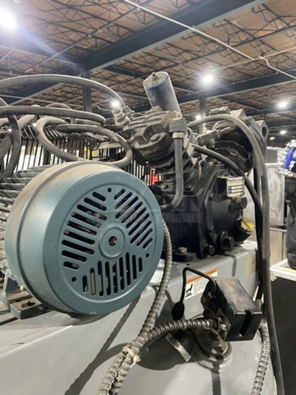 Ingersoll Rand Electric Air Compressor! 2 Stage! 5 Horse Power! 60Gallon Tank! Model 2340! - Image 6 of 8