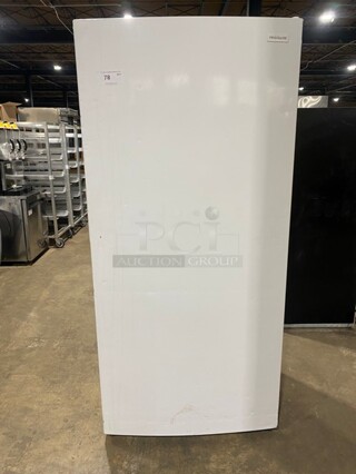 Frigidaire Single Door Freezer! With Poly Racks And Shelves! Model: FFFU20F2VW0 SN: BB11018648! 115V!