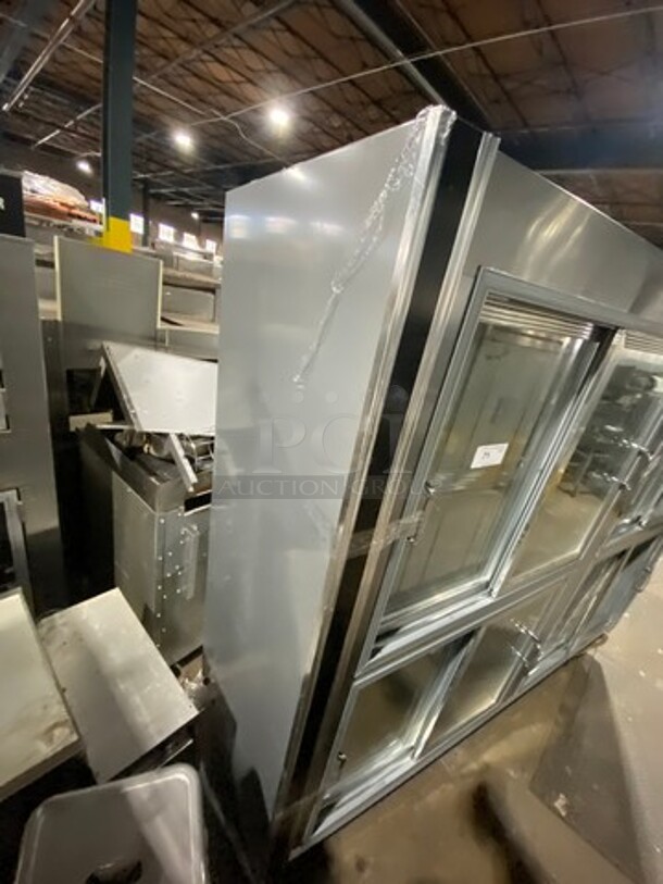 Universal Coolers Commercial Reach In Cooler Merchandiser! With View Through Doors! All Stainless Steel! - Image 2 of 8