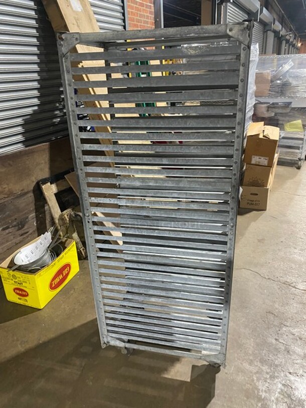 Metal Commercial Pan Transport Rack on Commercial Casters! - Image 2 of 4