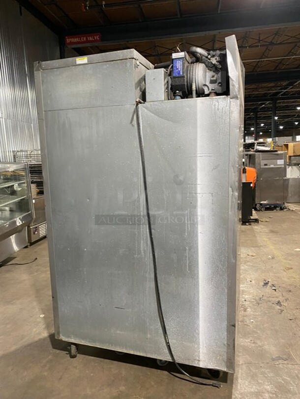 Beverage Air Stainless Steel Commercial 2 Door Reach In Freezer! On Casters! 115V 1 Phase! Model: EF48-1AS!  - Image 4 of 8