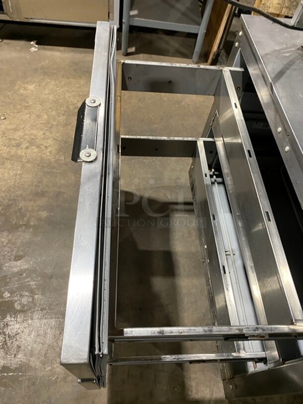 Beverage Air Commercial Refrigerated 2 Drawer Lowboy Worktop Cooler! All Stainless Steel! On Casters! Model UCRD36A SN 11213311 115V PHASE 1 - Image 4 of 7
