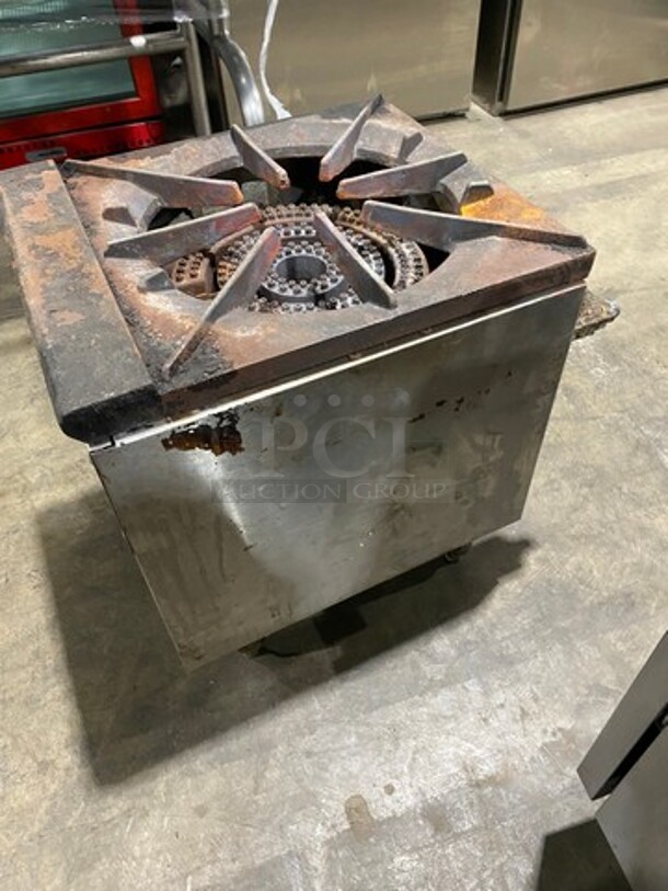 Royal Commercial Gas Powered Single Burner Stock Pot Range! Stainless Steel! On Legs! - Image 3 of 7