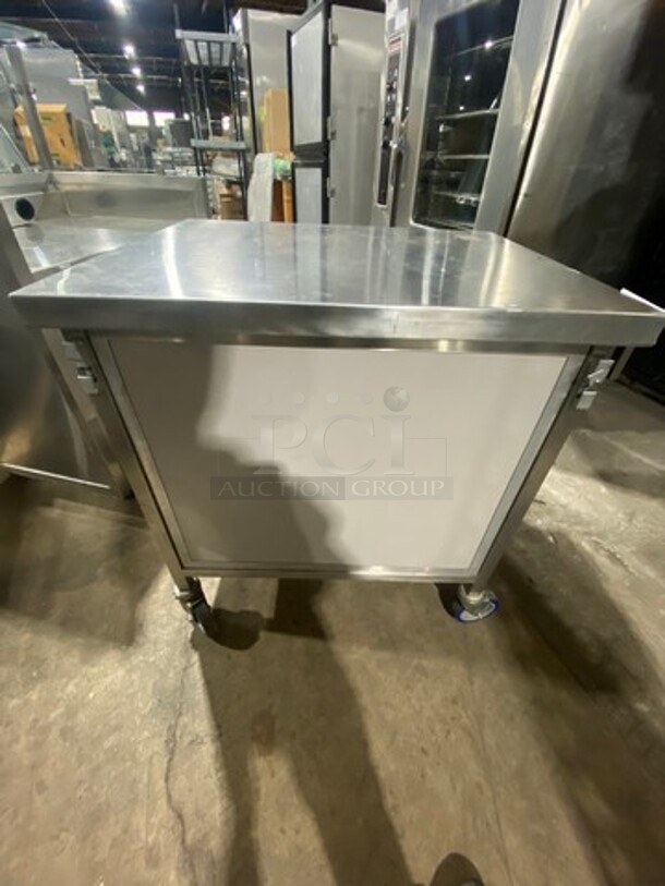 Commercial Portable Cashier Station! All Stainless Steel! On Casters! - Image 4 of 7