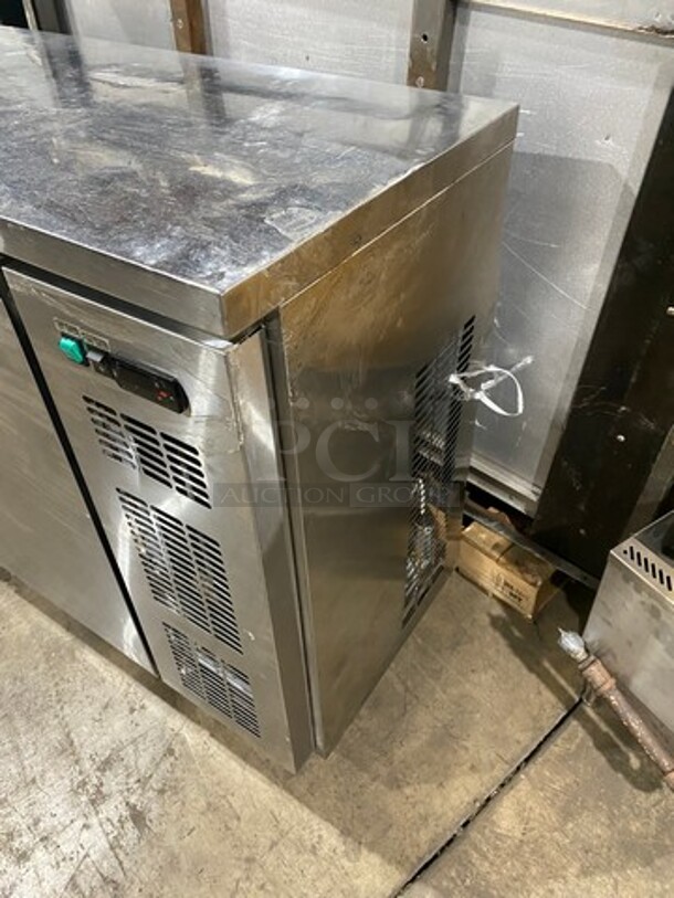 Commercial 2 Door Bar Back Cooler! With Solid Doors! All Stainless Steel! On Legs! - Image 3 of 8