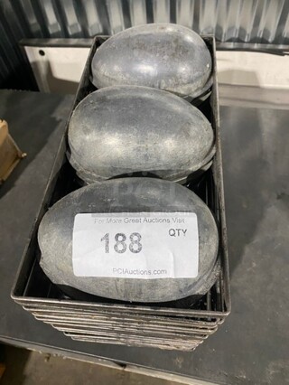 All One Money! All Stainless Steel Egg Shape Medium Cake Molds!