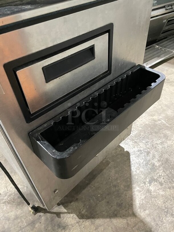 Manitowoc Multiplex All Stainless Steel Smoothie Workstation! On Single Door Undercounter Cooler With Poly Bins! On Casters! Model: MB81 SN: 1708150000104 115V 1PH - Image 11 of 11