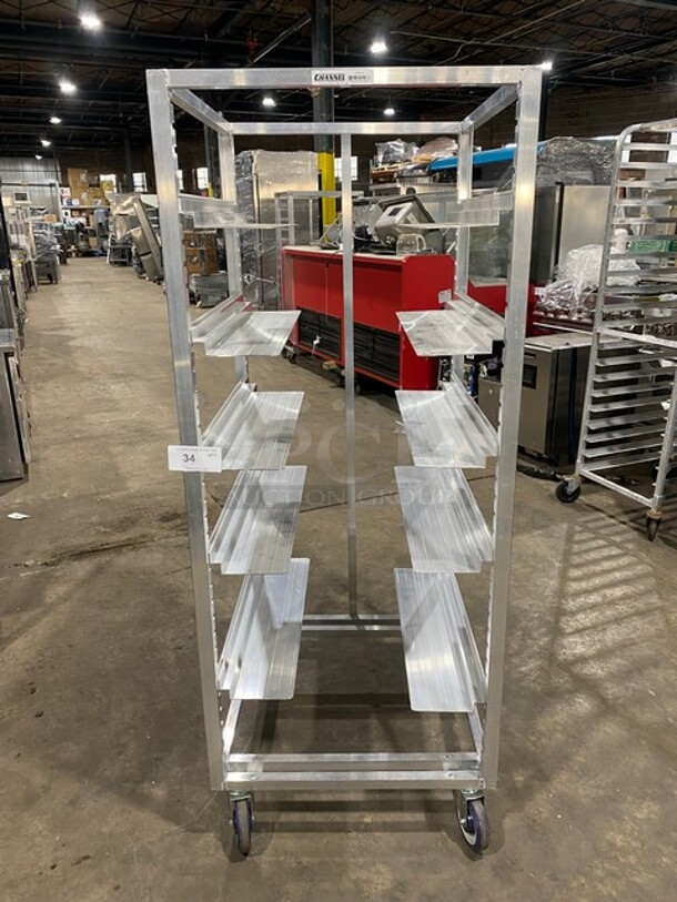 New! Channel Metal Commercial Pan Transport Rack! On Casters! MODEL AUR12