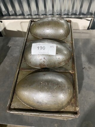 All One Money! Stainless Steel Large Egg Shape Cake Molds!