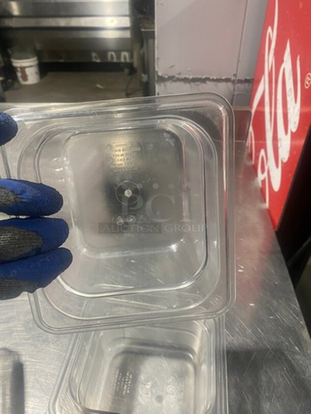 Cambro Clear Poly 1/6x4" Food Containers! 5x Your Bid! - Image 5 of 5