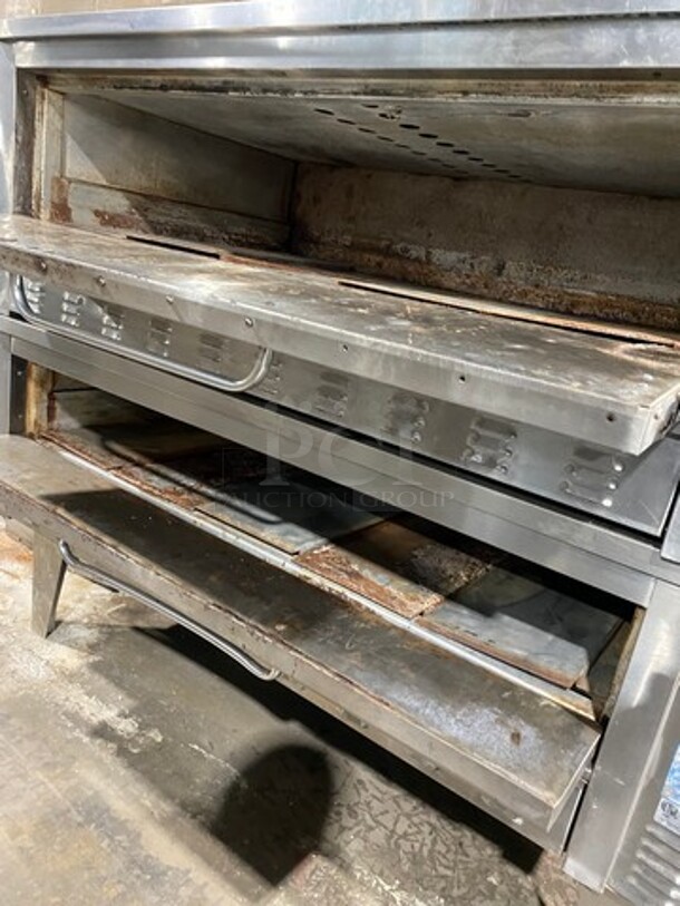 SWEET! Zesto Commercial Natural Gas Powered Double Deck Pizza/ Baking Oven! All stainless Steel! On Legs! 2x Your Bid Makes One Unit! - Image 5 of 10