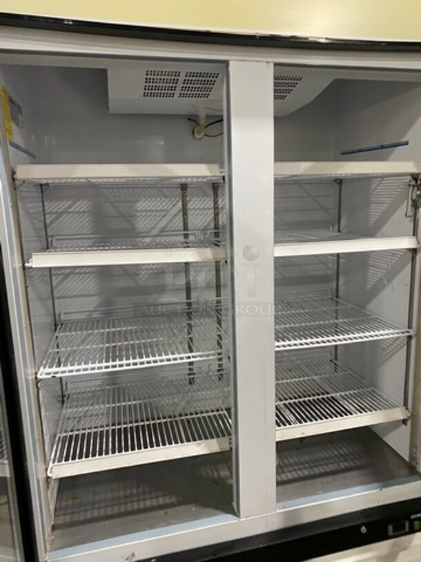 Maxx Cold Commercial 2 Door Reach In Freezer Merchandiser! With View Through Doors! With Poly Coated Racks! Model: MXM248F SN: 365268 115V 60HZ 1 Phase - Image 5 of 9