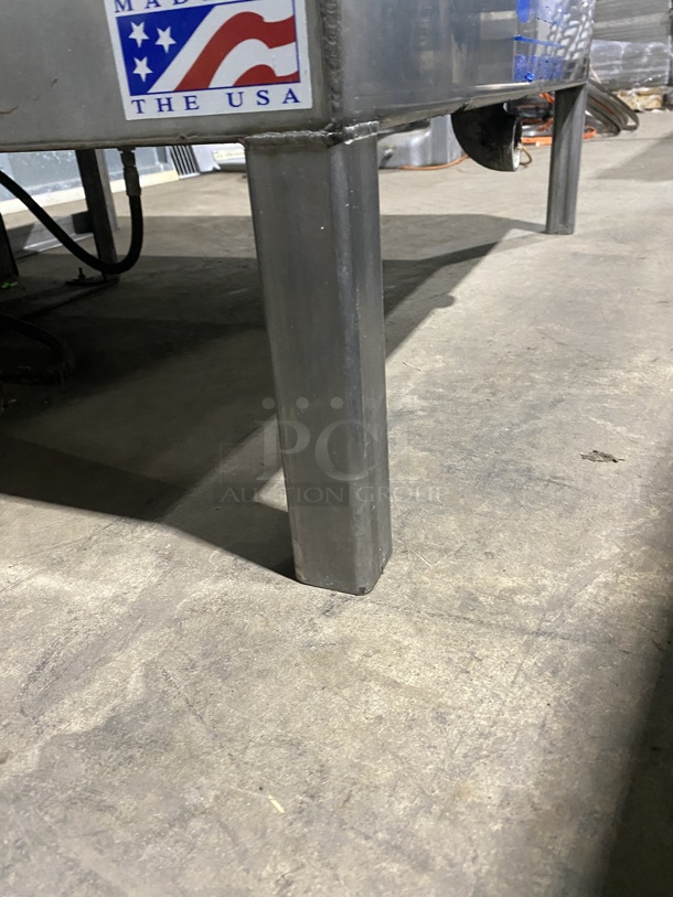 Drum Beaters All Stainless Steel Commercial Trash Can Washer! Model: TCW-100 SN:3809 1PH! On Legs! Eletric Powered! - Image 10 of 11