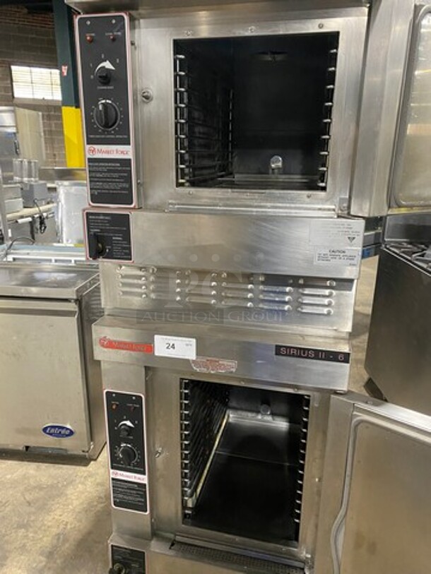 2014 Market Forge Commercial Natural Gas Powered Double Deck Steam Cabinet! All Stainless Steel! On Legs! 2x Your Bid Makes One Unit! Model: SIRIUS - Image 5 of 12