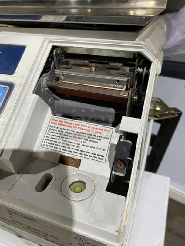 CAS Counter Top Commercial Label Printing Scale! Model LP1000 Serial PRO6603737! 120V 1 Phase!  - Image 7 of 10