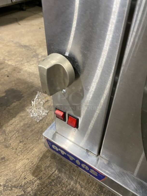 Attias Commercial Countertop Natural Gas Powered Rotisserie Machine! With View Through Door! All Stainless Steel! - Image 7 of 9